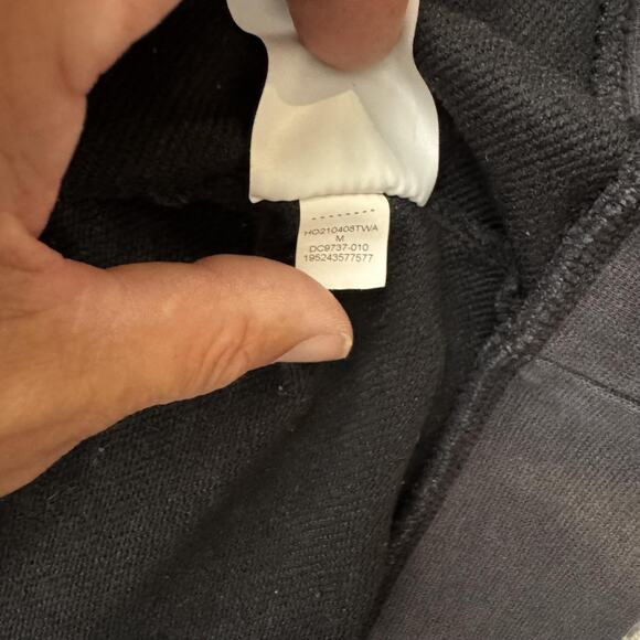 Jordan Hoodie Mens Medium Full Zip Dri-FIT Athletic Sweatshirt DC9737-010 - Picture 9 of 12